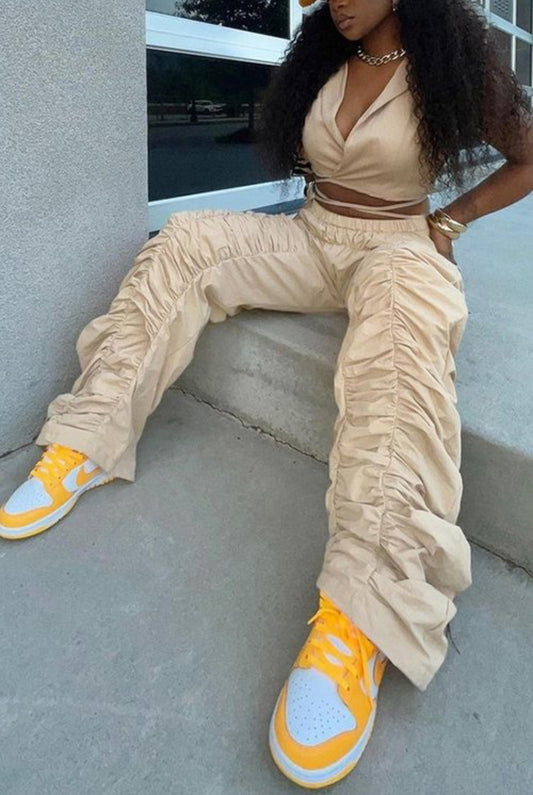 Feathered Cargo Pants