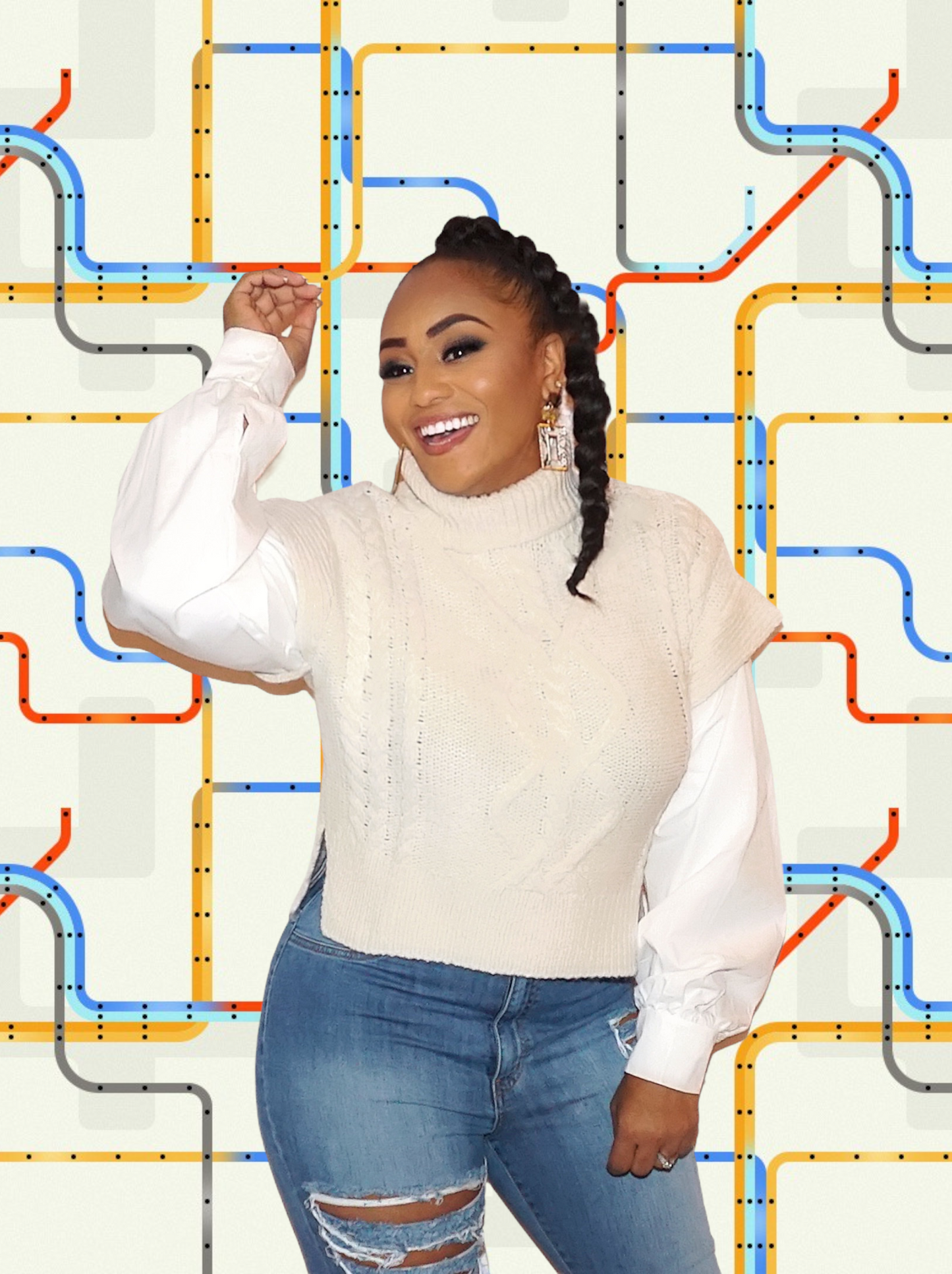 Ebony & Ivory Sweater Top