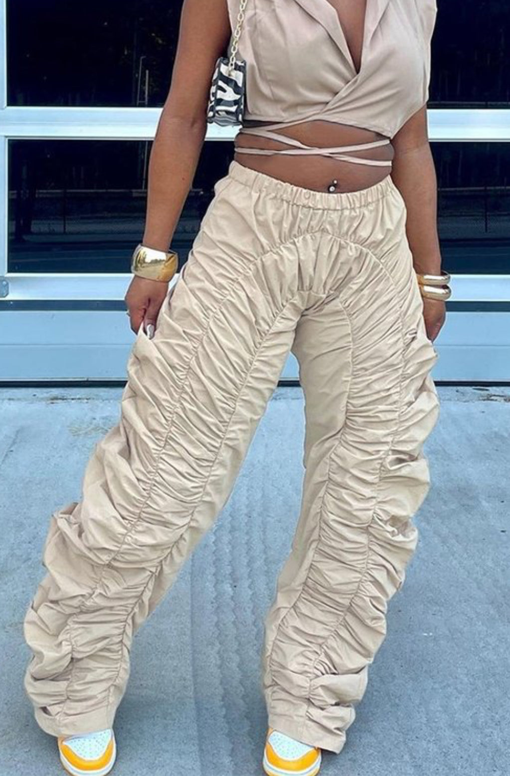 Feathered Cargo Pants