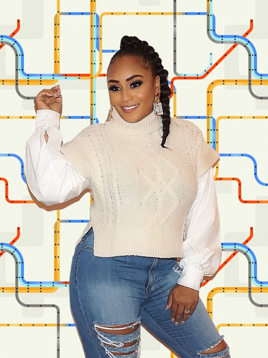 Ebony & Ivory Sweater Top