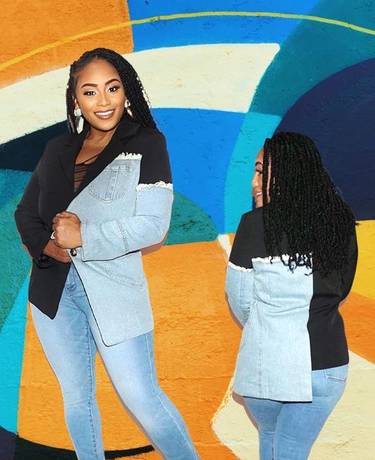 Black & Denim Blazer