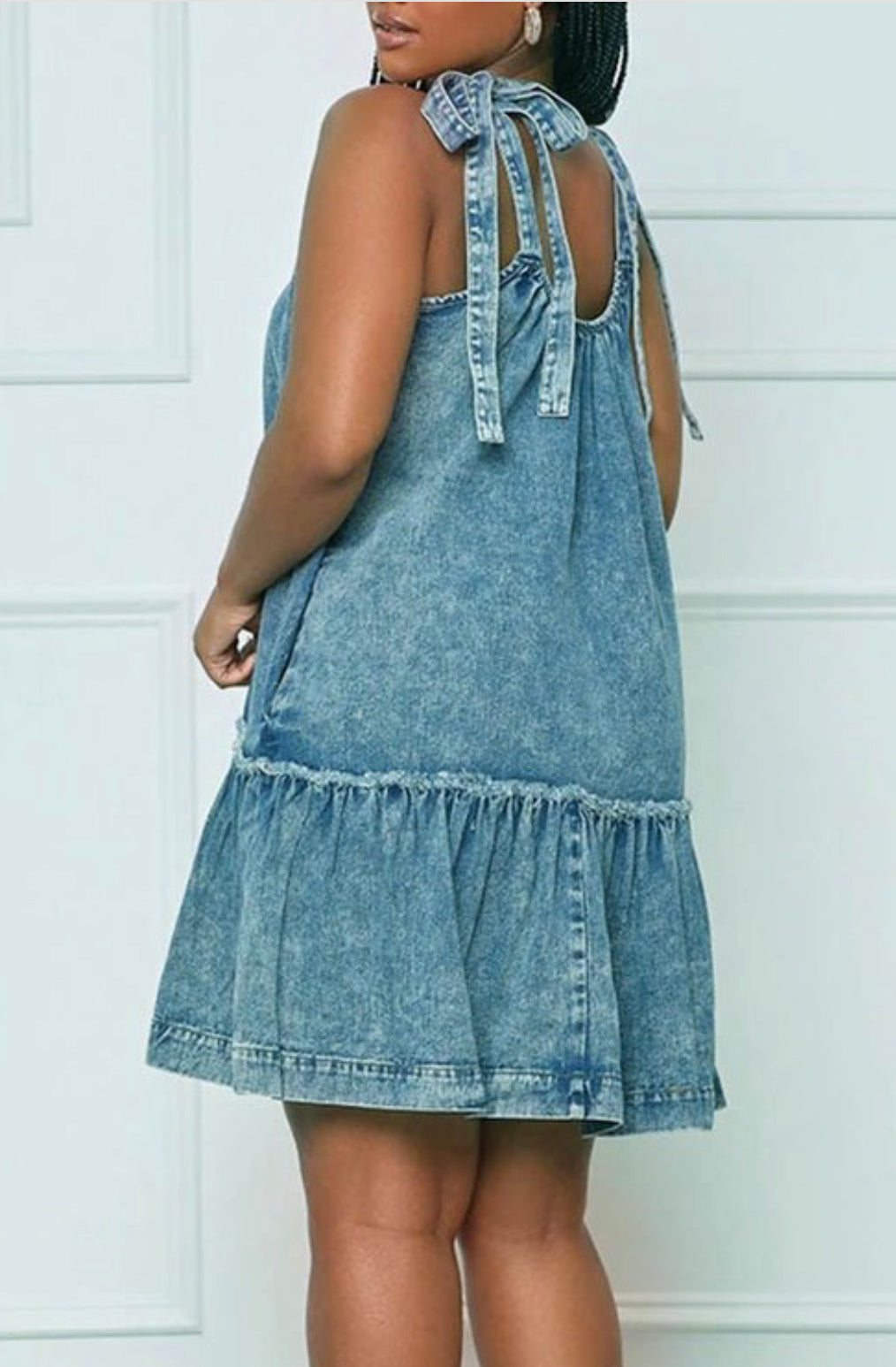 Summer Ties Denim Dress