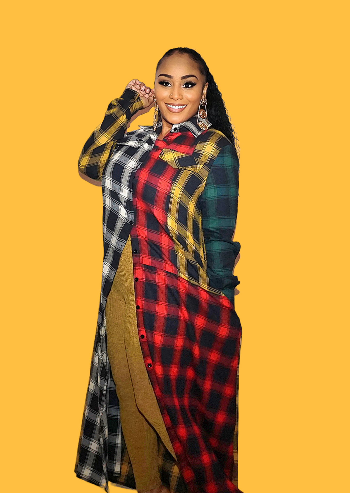 Color Block Maxi Dress