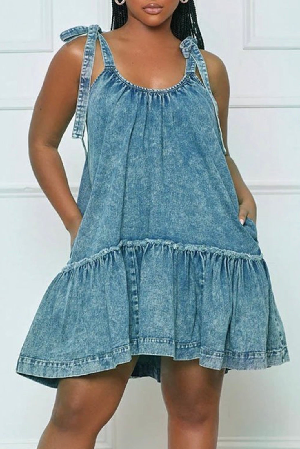 Summer Ties Denim Dress